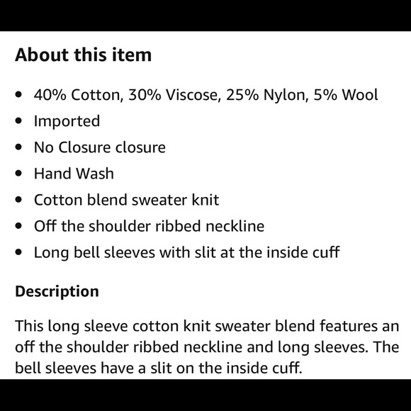 UGG Rhodyn Black Off the Shoulder Cozy Sweater - Picture 5 of 5